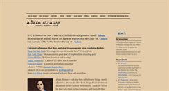 Desktop Screenshot of adamstrauss.com