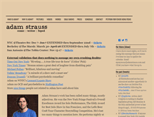 Tablet Screenshot of adamstrauss.com
